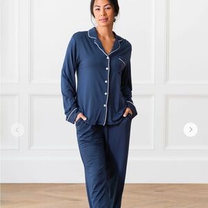 Women's Navy Pajama Set